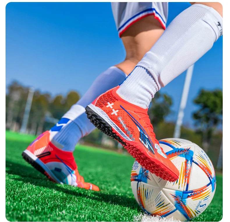 Men TF/AG Soccer Shoes Cleats Grass Training Comfortable Society Sport Wear Sneaker Football Shoes Top Quality Football Boots - KICKSTART