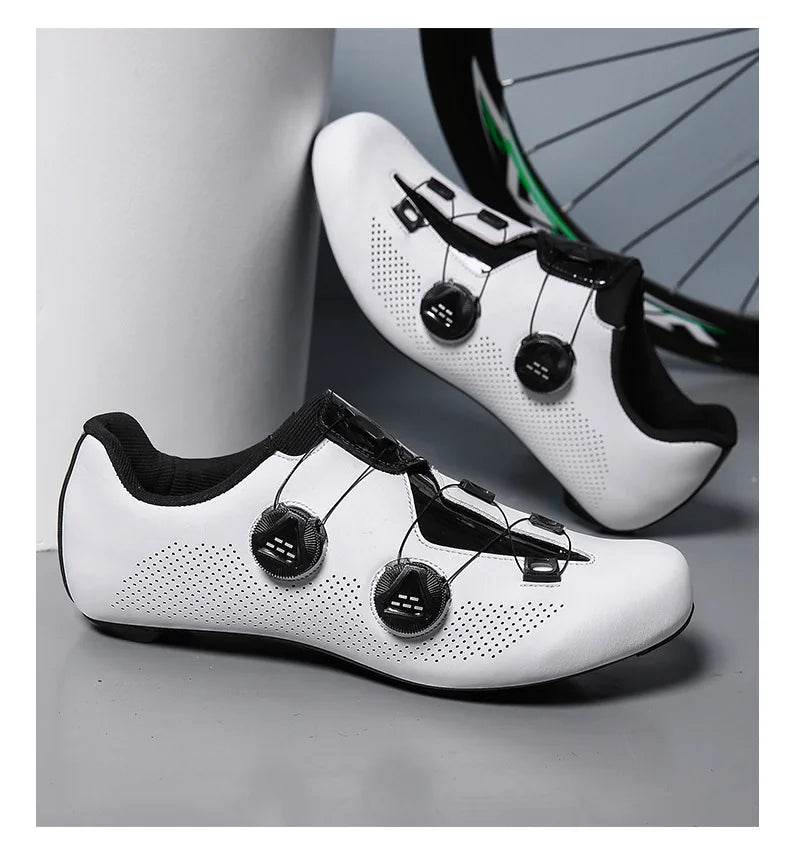 Carbon fiber cycling shoes Men's carbon sole lock shoes Road car hard sole carbon fiber cycling shoes - KICKSTART