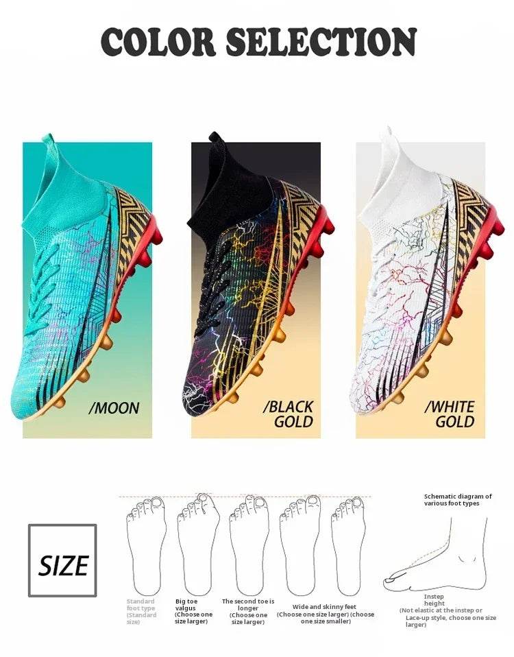 Football Soccer Shoes Sports Shoes for Boys Professional Youth Football Shoes for Men's Casual Sneakers Men Zapatos De Futbol - KICKSTART