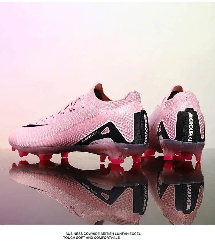 Men FG Soccer Shoes Resistant Society Football Field Boots Original Comfortable Football Shoes Cleats Ultralight Studded Match - KICKSTART