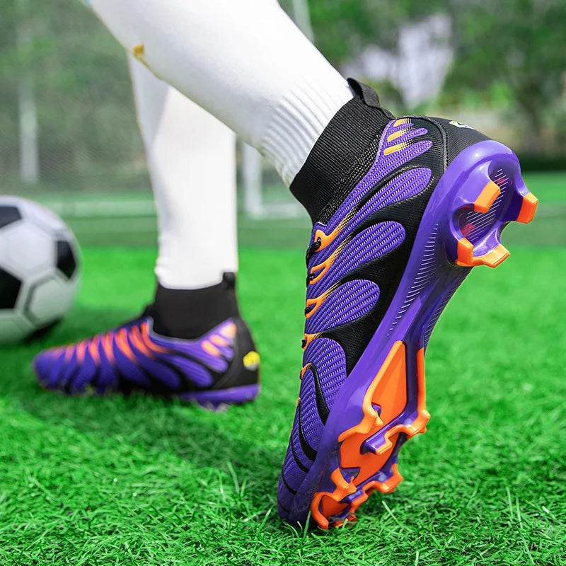 Men's Football Boots TF/FG Adults Soccer Shoes Professional High Quality Soccer Cleats Teenager Anti-slip Outdoor Sports Sneaker - KICKSTART