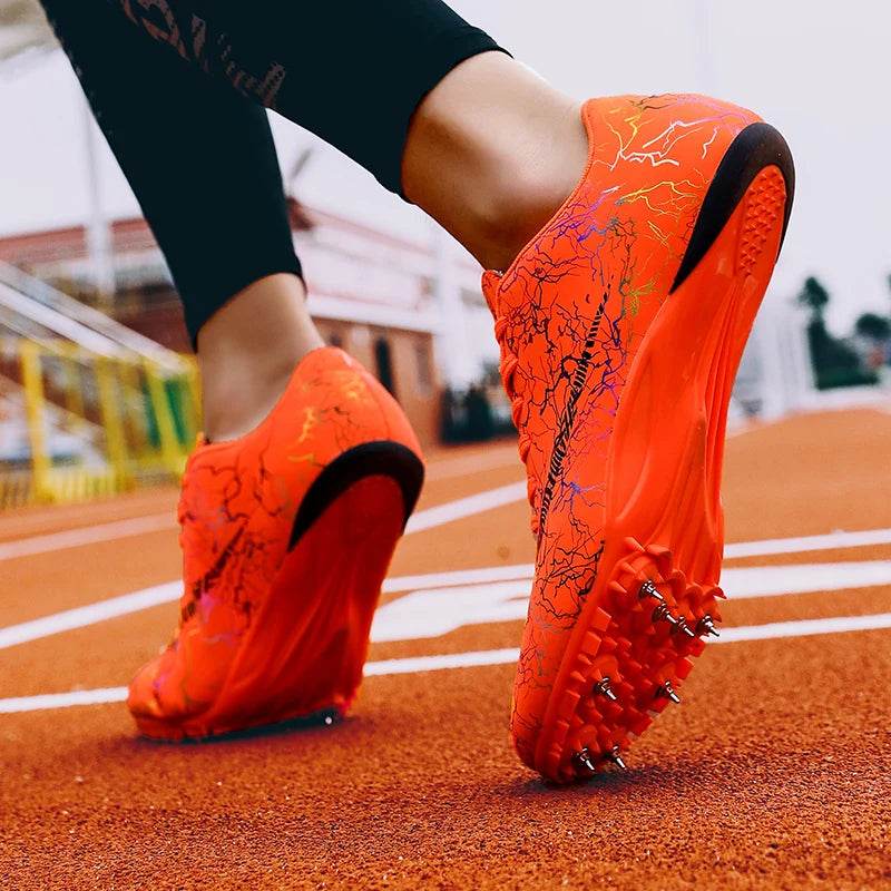 2024 Men Track Field Sprint Shoes Women Spikes Sneakers Athlete Lightweight Running Training Racing Spike Sport Shoes Size 35-45 - KICKSTART