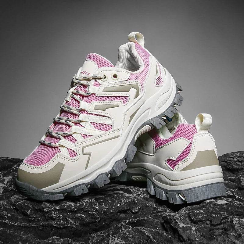 Hiking Shoes Men Women Mesh Sneakers Breathable Fashion Mountain Shoes Boy Spring Autumn Summer Work Shoes Outdoor Trekking - KICKSTART