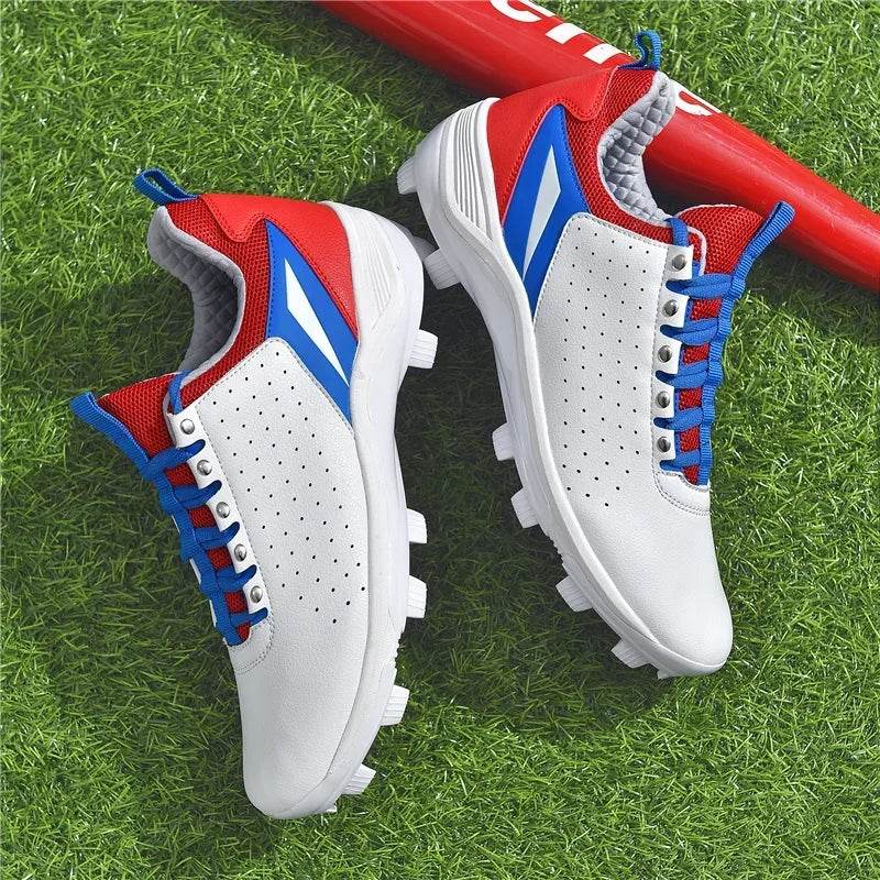 Professional Men's Baseball Shoes Training Long Spikes Softball Shoes Cleats and Turf Practice Shoes Beginners Baseball Sneakers - KICKSTART