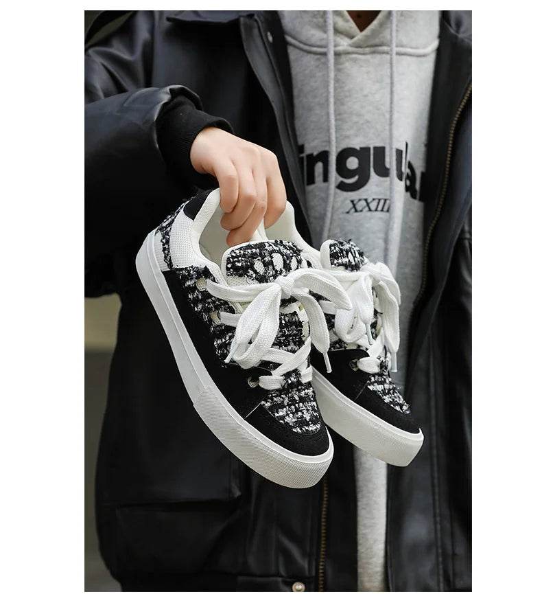 Hot Sale Fashion Unisex Skateboard Shoes Streetwear Canvas Shoes Men Breathable Designer Trainers Women Stylish Casual Sneakers - KICKSTART