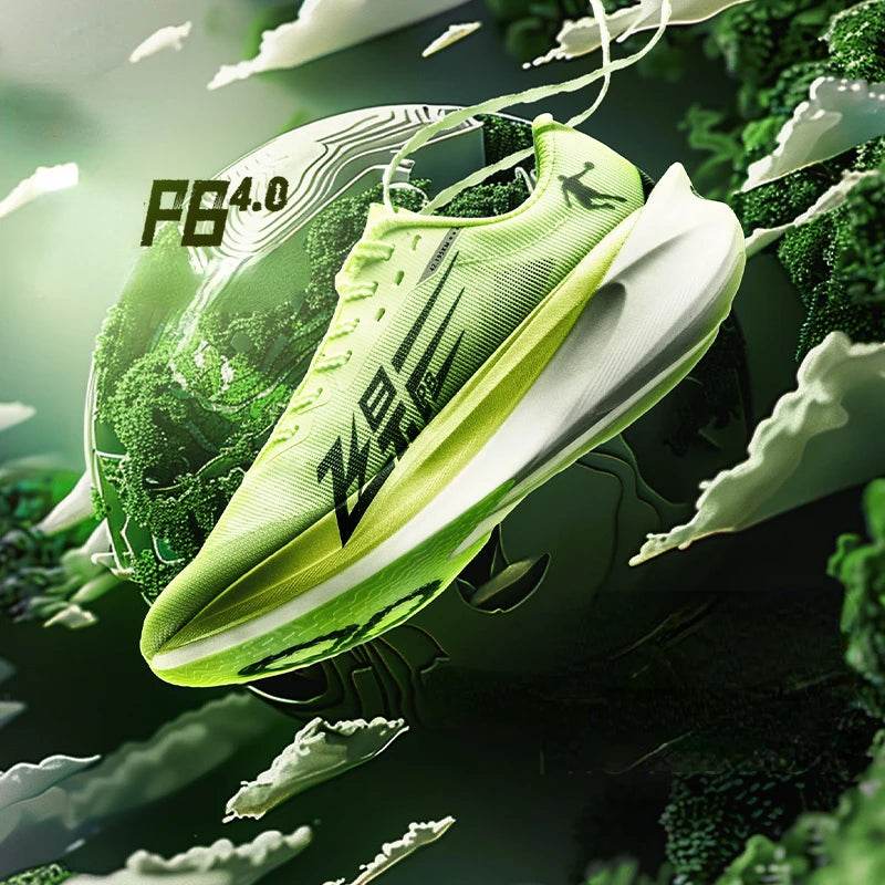 QIAODAN FEIYING PB4.0 Marathon Running Shoes for Men 2024 Shock-Absorbant Breathable Full Palm Carbon Plate Sneakers BM23240299 - KICKSTART