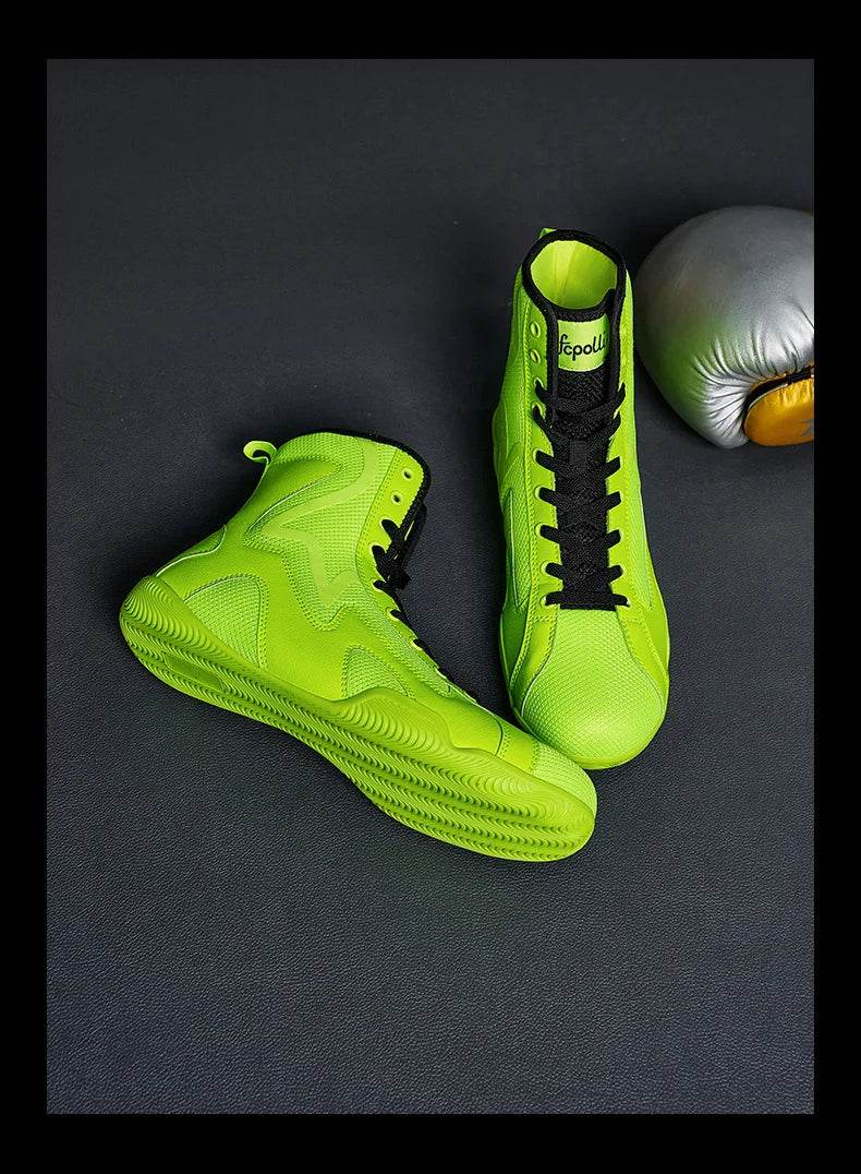 2024 New Wrestling Shoes Men Plus Size 46 47 Good Quality Boxing Shoes Mens Fighting Shoes for Man Comfortable Gym Training Shoe - KICKSTART