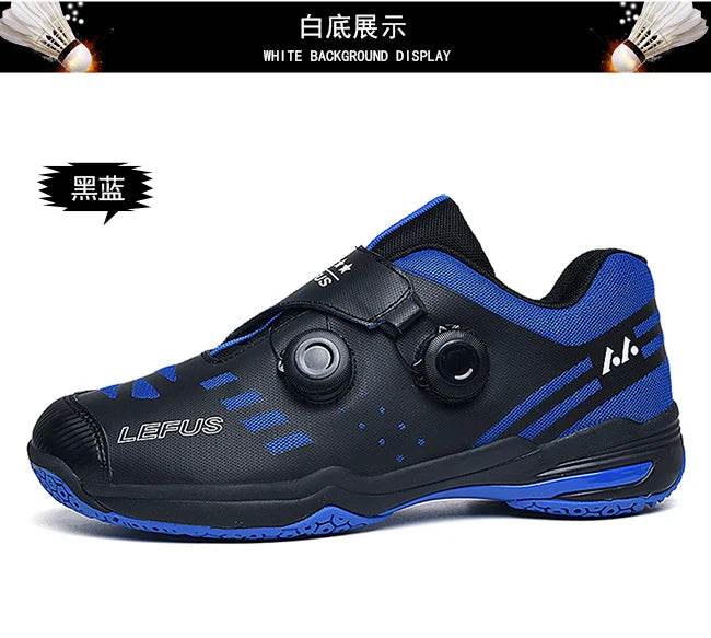 Breathable Men Women Table Tennis Training Shoes Buckle Outdoor Non-slip Badminton Volleyball Squash Athletic Sneakers - KICKSTART