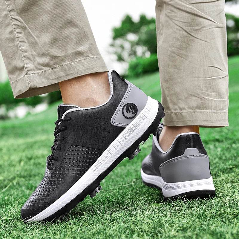 Professional Casual Golf Shoes Outdoor Waterproof Non-Slip Golf Sneakers Men Luxury Athletic Golfer Footwear Golfing Sport Shoes - KICKSTART