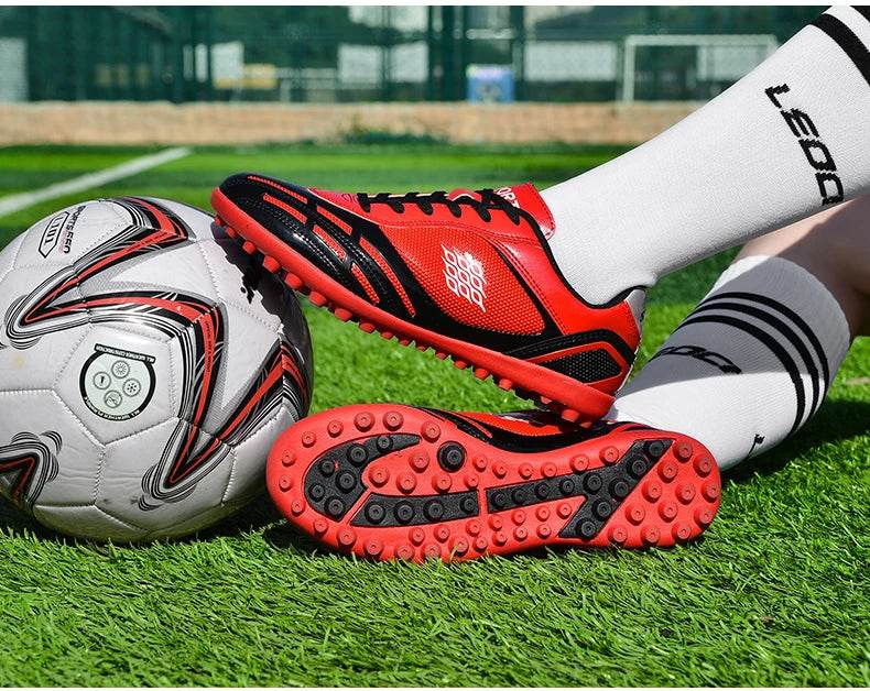 Soccer Shoes Men Turf Football Boots Fashion Firm Ground Studs Anti Slip Boy Sneakers Original Outdoor Field Training Trainers - KICKSTART