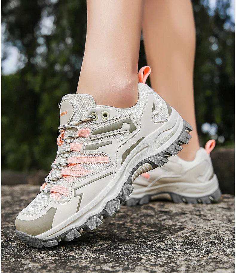 Hiking Shoes Men Women Mesh Sneakers Breathable Fashion Mountain Shoes Boy Spring Autumn Summer Work Shoes Outdoor Trekking - KICKSTART