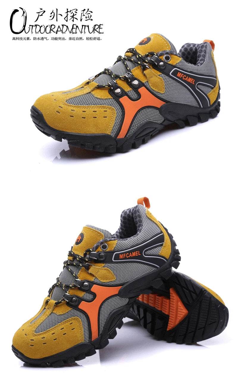 Hot Sale Brand Men Hiking Shoes Breathable Outdoor Mountain Trekking Shoes Men Climbing Hunting Sneakers Non-Slip Sport Footwear - KICKSTART