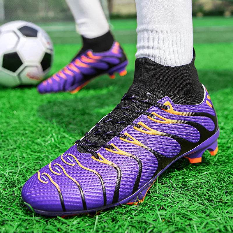 Men's Football Boots TF/FG Adults Soccer Shoes Professional High Quality Soccer Cleats Teenager Anti-slip Outdoor Sports Sneaker - KICKSTART