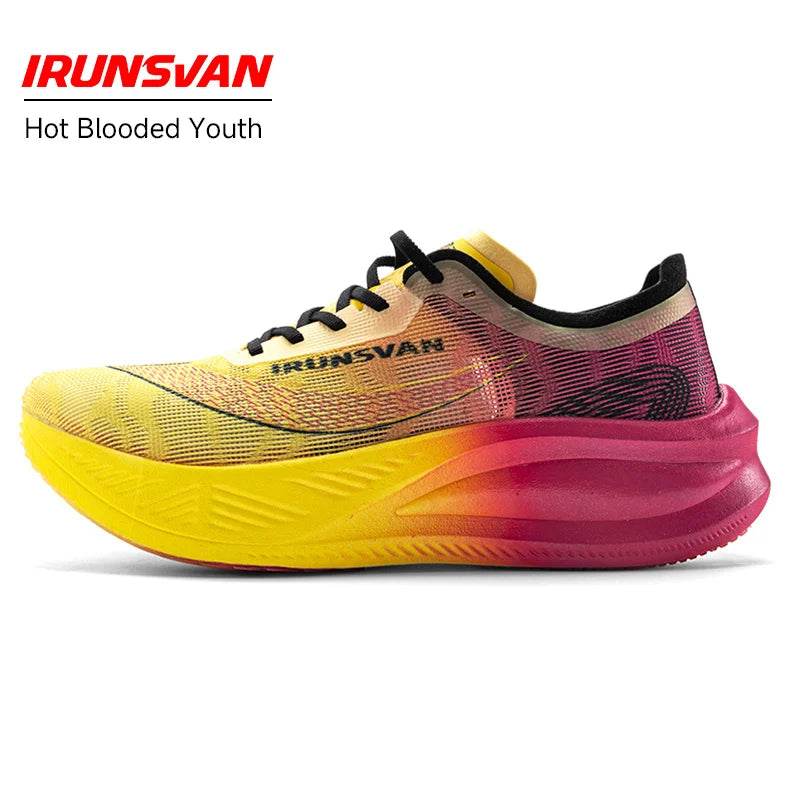 IRUNSVAN Carbon Plate Marathon Running Racing Shoes Men Professional Stable Supp ort Shock-relief Ultra-light Rebound Sneakers ﻿ - KICKSTART