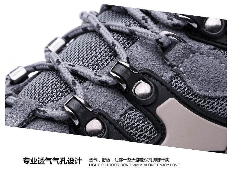 Hot Sale Brand Men Hiking Shoes Breathable Outdoor Mountain Trekking Shoes Men Climbing Hunting Sneakers Non-Slip Sport Footwear - KICKSTART