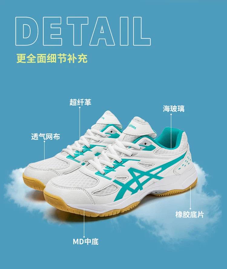 New Professional Volleyball Shoes Men Women Big Size 36-44 Light Weight Badminton Sneakers Anti Slip Volleyball Sneakers Shoe - KICKSTART