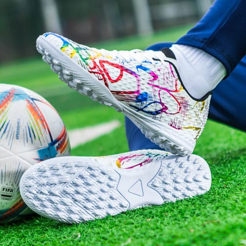 Original Football Boots Turf Training Field Artificial Grass TF/FG Five-a-side Soccer Shoes Childrens Football Shoes for Kids - KICKSTART