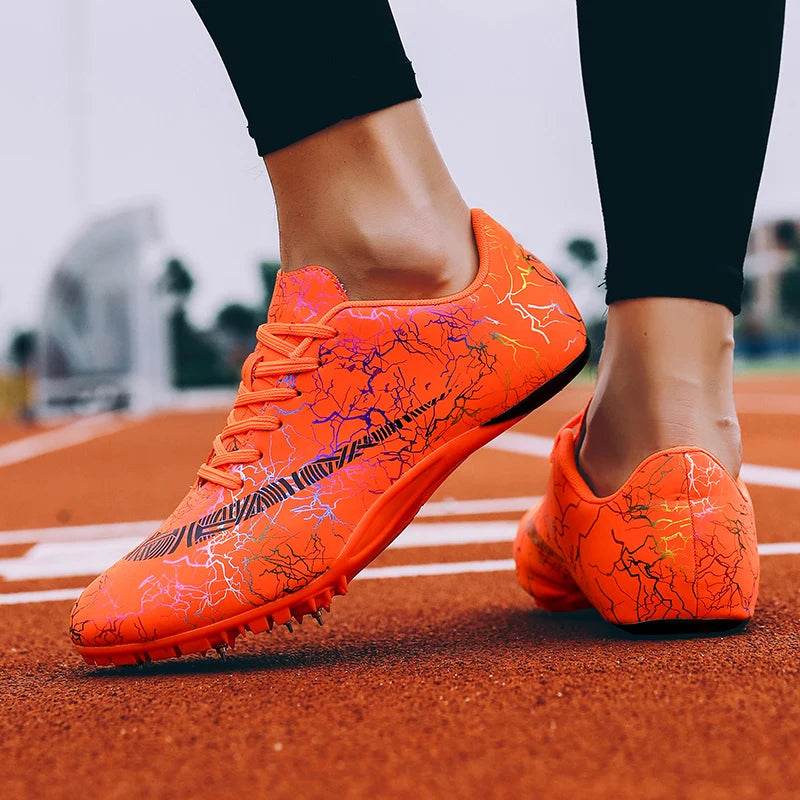 2024 Men Track Field Sprint Shoes Women Spikes Sneakers Athlete Lightweight Running Training Racing Spike Sport Shoes Size 35-45 - KICKSTART