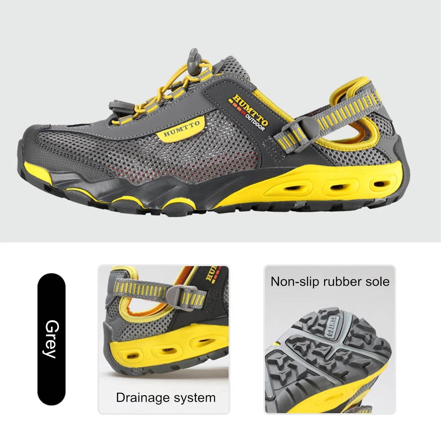 HUMTTO Summer Hiking Shoes for Men Outdoor Trekking Sneakers Women Climbing Sport Walking Mens Female Shoes Water Beach Sandals - KICKSTART