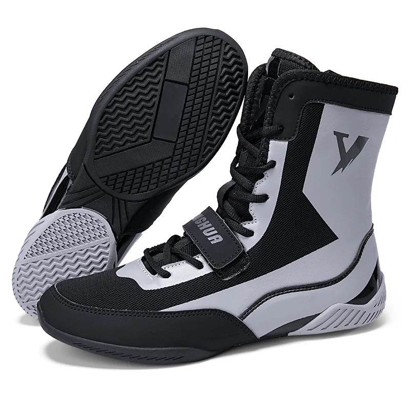 New Pro wrestling and boxing shoes, men's mesh breathable training, flying wrestling boots, lightweight sneakers - KICKSTART