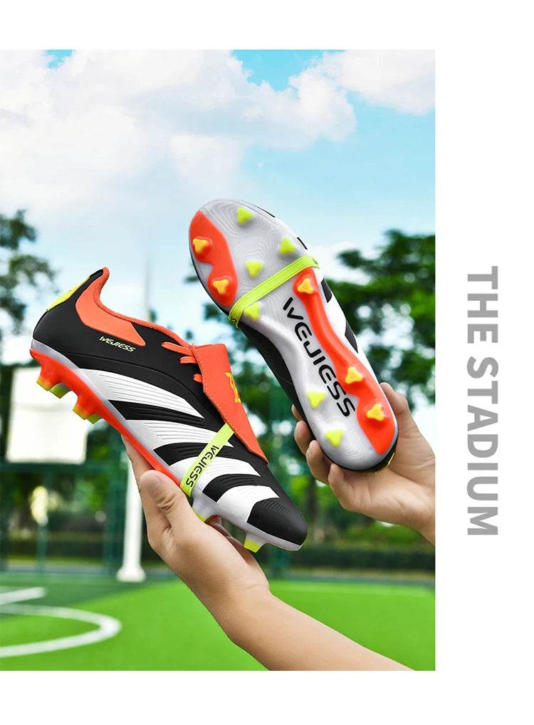 Pink Soccer Shoes For Men Indoor Training Football Boots Men Professional Soccer Cleats Men Futsal Shoe botas de fútbol - KICKSTART