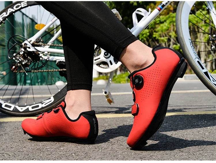 Professional Cycling Shoes Men MTB Self-Locking Outdoor Bicycle Sneakers Racing Road Bike SPD Cleat Shoes Ultralight Sport Shoes - KICKSTART