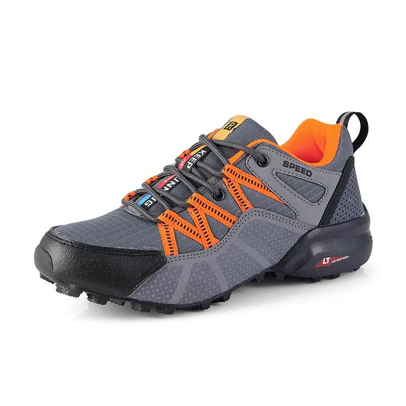 SMS New Men Shoes Sneakers Breathable Outdoor Mesh Hiking Shoes Casual Light Male Sport Shoes Comfortable Climbing Shoes - KICKSTART