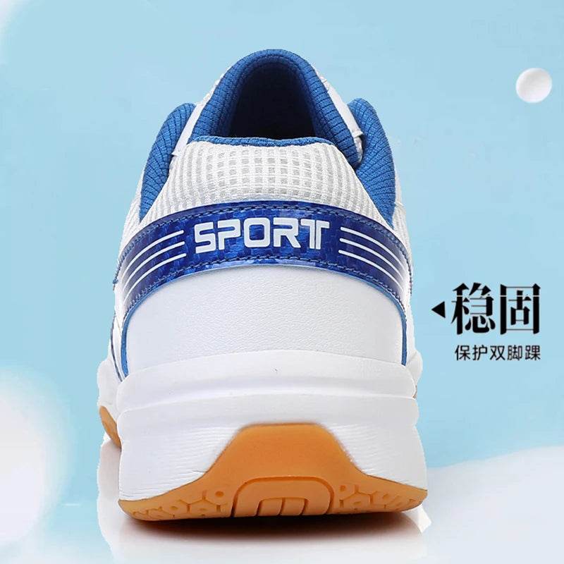 Unisex Men Women Badminton Squash Sports Shoes Ultra-light Rubber Sole Volleyball Tennis Training Sneakers - KICKSTART