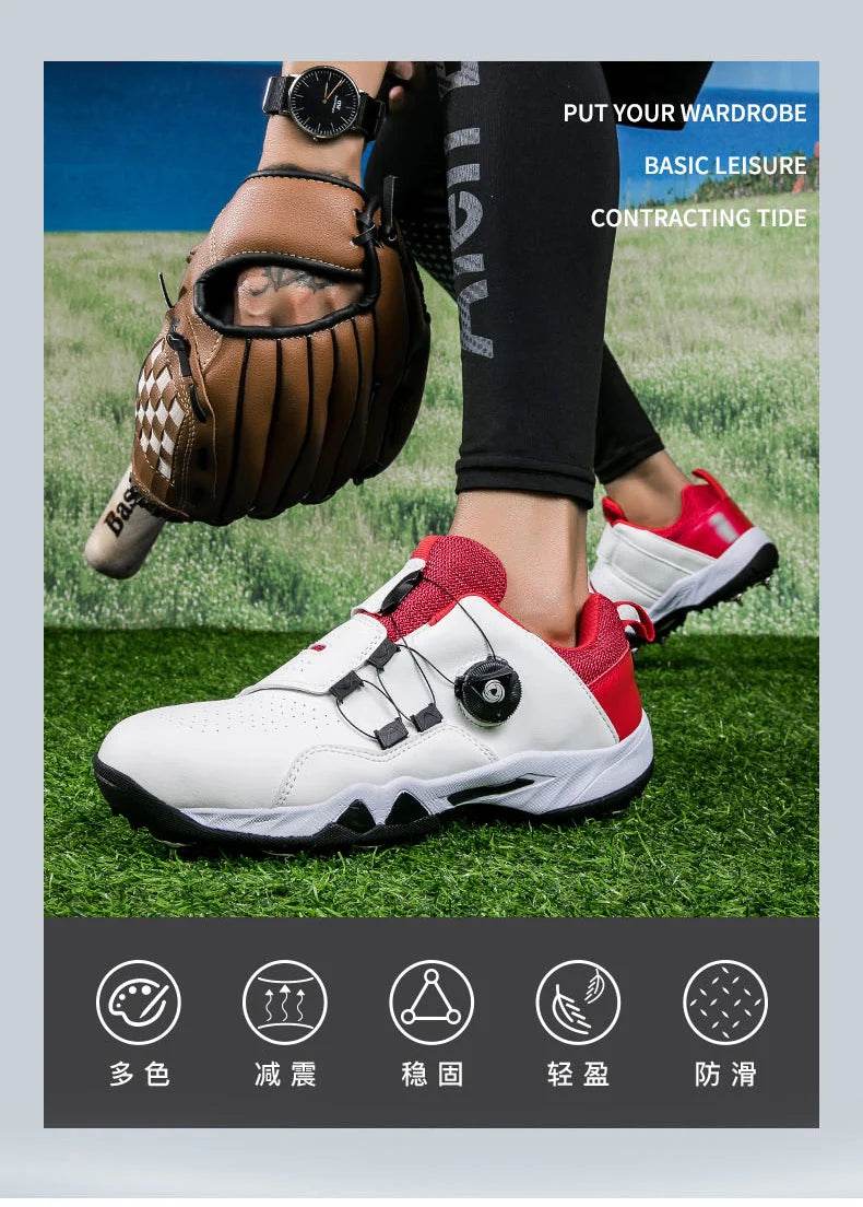 New Style Couple Baseball Shoes Non Slip Outdoor Spiked Sneakers Comfortable Softball Training Shoes Low Top Outdoor Sneakers - KICKSTART