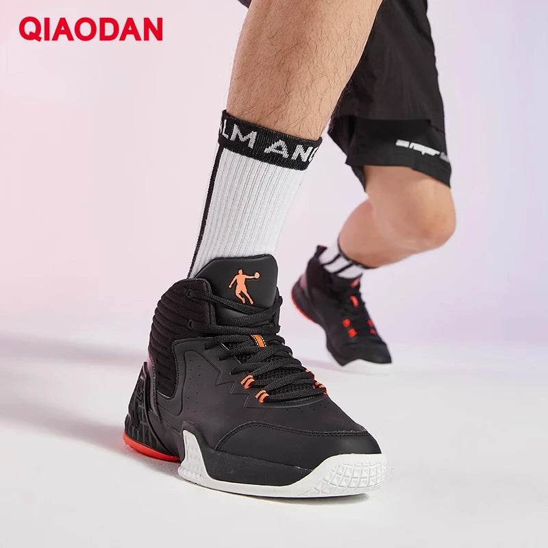 QIAODAN Men' Basketball Shoes 2023 New Anti-Friction Breathable Professional Hard-Wearing Comfortable Male Sneaker XM1590111 - KICKSTART