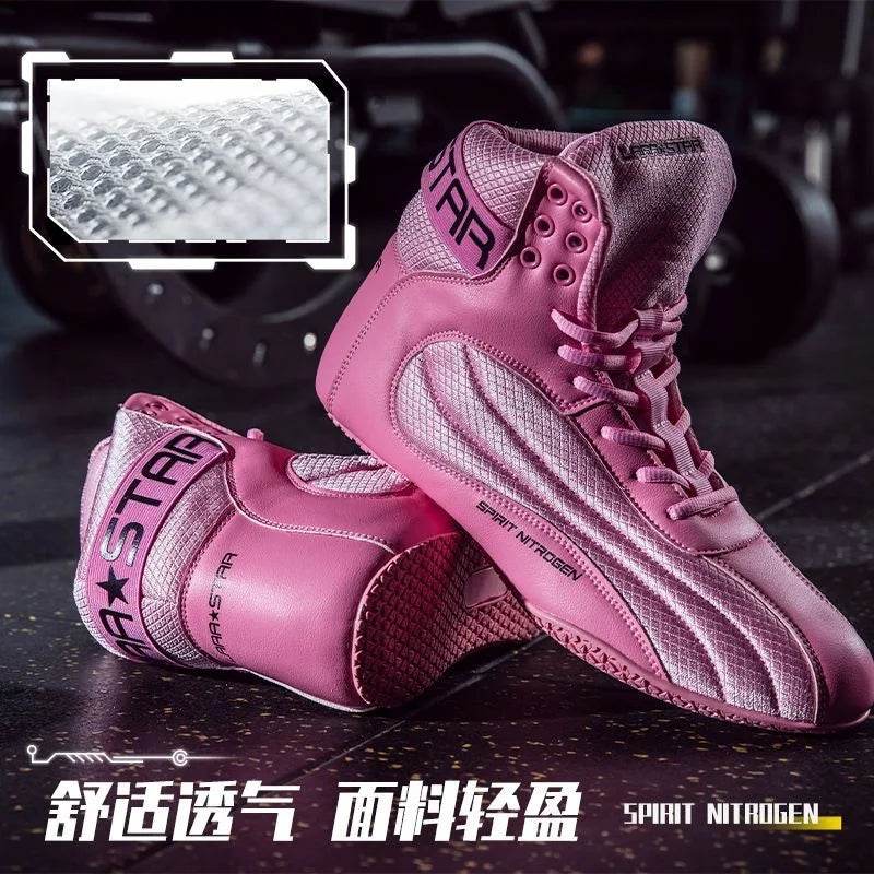 Professional Wrestling Shoes Men Women Light Weight Boxing Shoes for Couples Brand Fighting Boots Unisex Designer Sport Shoe - KICKSTART