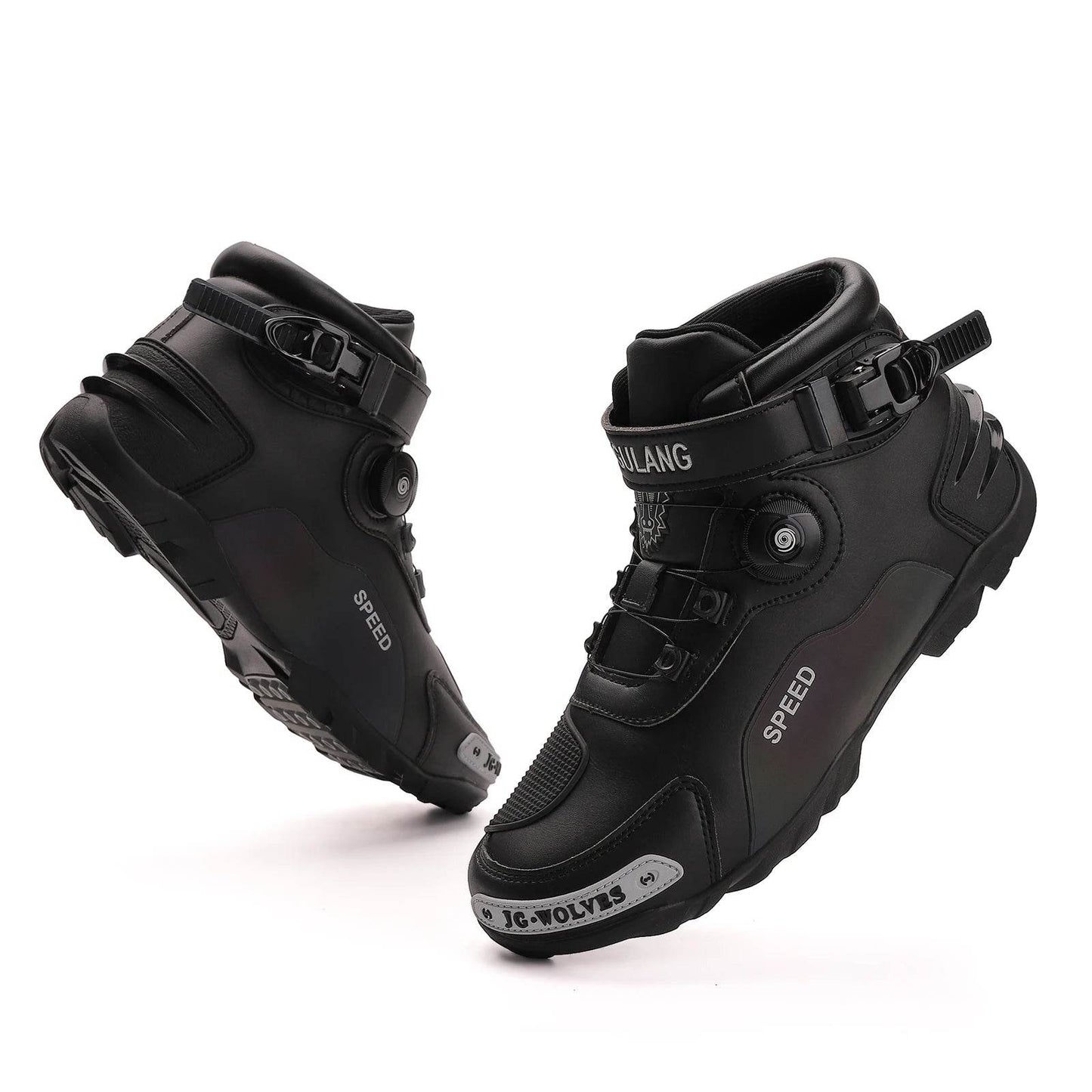 Cycling boots four seasons men's outdoor motorcycle boots plus size high top casual leather boots Anti slip boot - KICKSTART