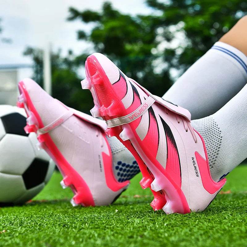 Pink Soccer Shoes For Men Indoor Training Football Boots Men Professional Soccer Cleats Men Futsal Shoe botas de fútbol - KICKSTART