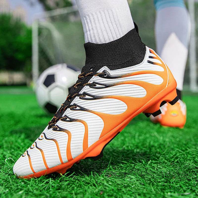 Men's Football Boots TF/FG Adults Soccer Shoes Professional High Quality Soccer Cleats Teenager Anti-slip Outdoor Sports Sneaker - KICKSTART