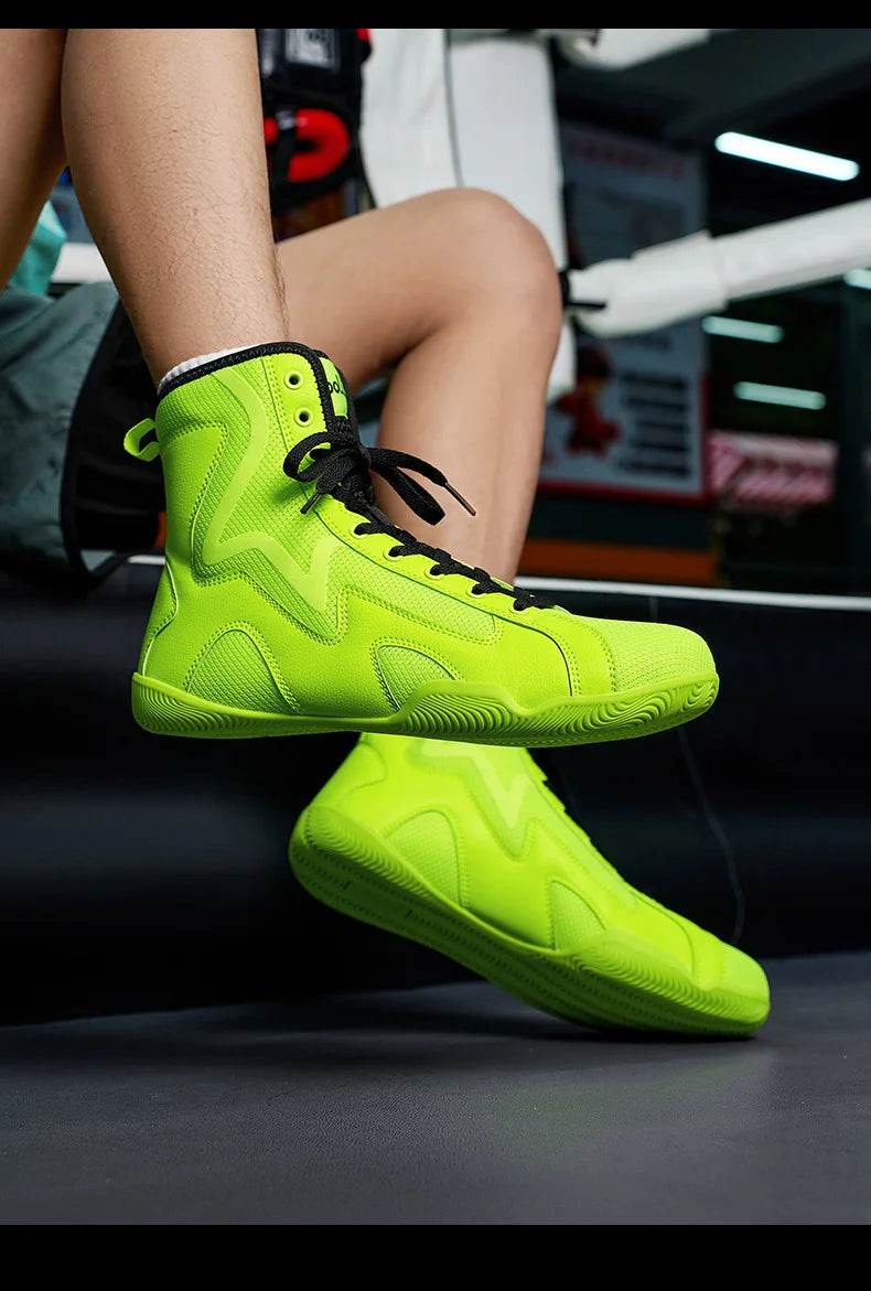 2024 New Wrestling Shoes Men Plus Size 46 47 Good Quality Boxing Shoes Mens Fighting Shoes for Man Comfortable Gym Training Shoe - KICKSTART