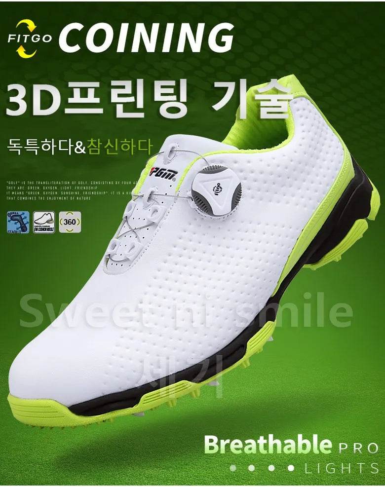 PGM Golf Shoes Waterproof Men's Casual Sports Shoes Breathable Training Sneakers For Male XZ095 - KICKSTART