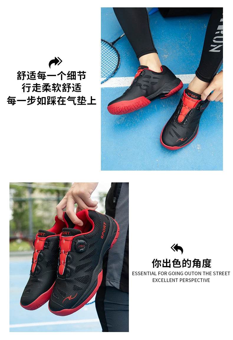 Badminton Sports Shoes Breathable Badminton Sneakers Comfortable Training Sneakers Non Slip Volleyball Footwears - KICKSTART