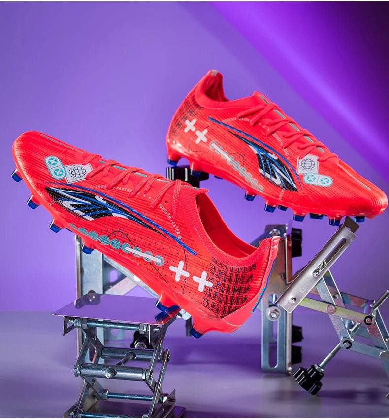 Men TF/AG Soccer Shoes Cleats Grass Training Comfortable Society Sport Wear Sneaker Football Shoes Top Quality Football Boots - KICKSTART