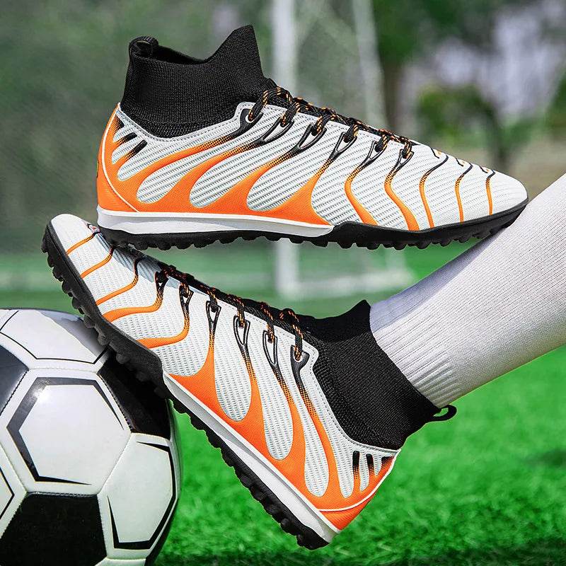 Hot High Quality Man Football Boots Society Outdoor TF/FG Mens Studded Boots Light Training Teenager Soccer Shoe botas de futbol - KICKSTART