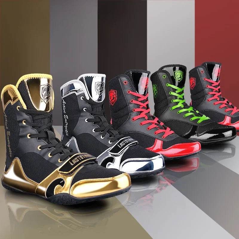 Hot Sale Men Boxing Shoes Brand Designer Wrestling Shoes Big Boy Anti Slip Sport Sneakers Man Top Quality Boxing Boots - KICKSTART