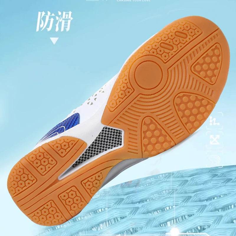 Unisex Men Women Badminton Squash Sports Shoes Ultra-light Rubber Sole Volleyball Tennis Training Sneakers - KICKSTART