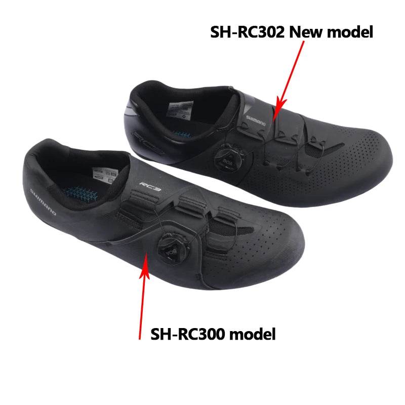 New SHIMANO SH-RC302 RC3 RC300 Glass Fiber Reinforced Nylon Bottom Road Bike Bicycle Self-locking Cycling ShoesLock Shoes - KICKSTART