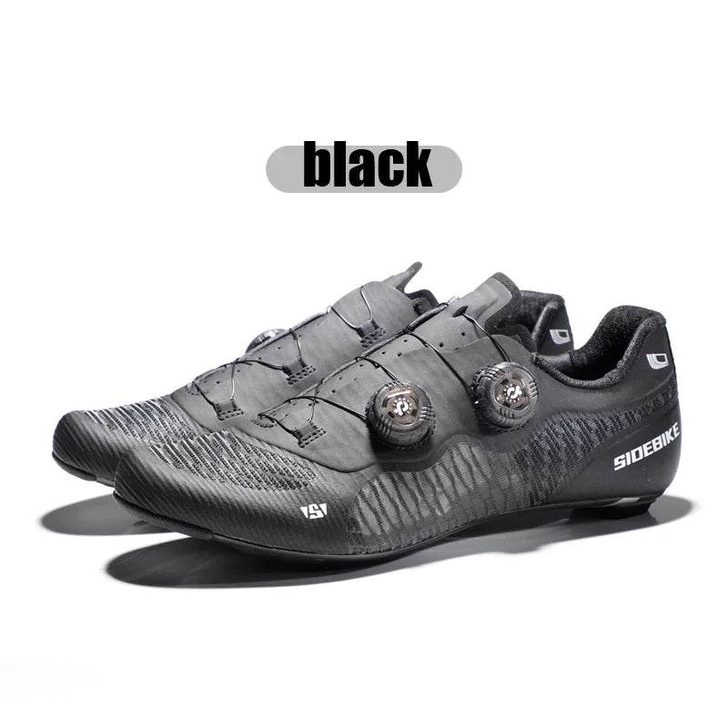 Sidebike ultralight 14 level hardness carbon fiber shoes road bike professional self-locking cleats cycling shoes breathing - KICKSTART