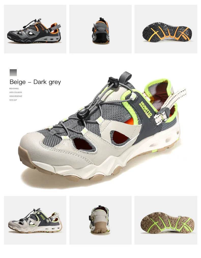 HUMTTO Summer Hiking Shoes for Men Outdoor Trekking Sneakers Women Climbing Sport Walking Mens Female Shoes Water Beach Sandals - KICKSTART