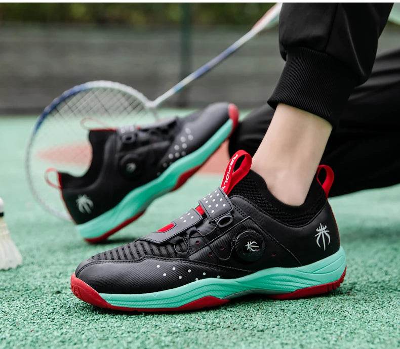 Men Badminton Sport Shoes Quick Lacing Men Volleyball Sneakers Non-slip Women Table Tennis Shoes Outdoor Tennis Footwear A88 - KICKSTART