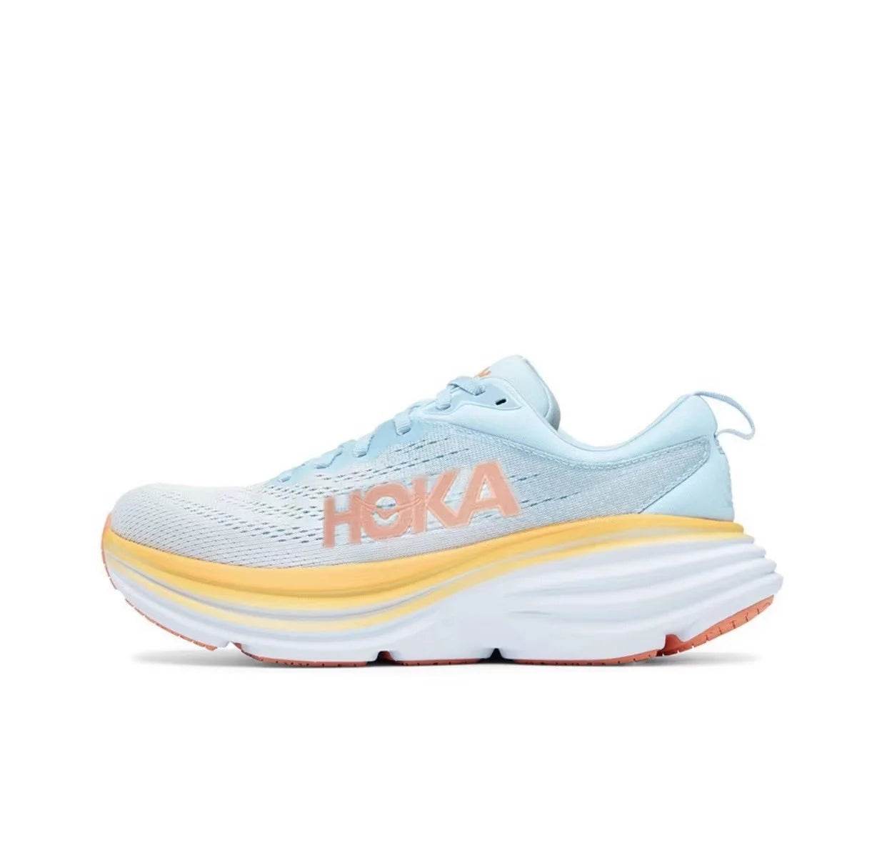 Hoka One One Sport Running Shoes Bondi8 Anti Slip Cushioning Road Runs Shoes Men Sport Shoes Lifestyle Outdoor Sneaker Women - KICKSTART