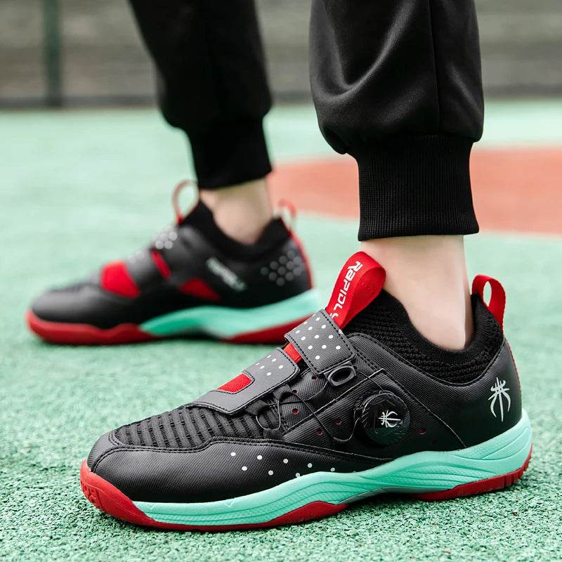 Men Badminton Sport Shoes Quick Lacing Men Volleyball Sneakers Non-slip Women Table Tennis Shoes Outdoor Tennis Footwear A88 - KICKSTART