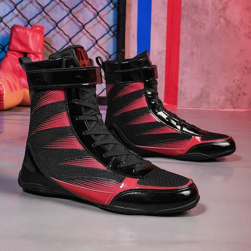 Stylish Brand Wrestling Shoes for Men Big Size Male Boxer Fighting Boots Indoor Gym Adult Wrestling Boxing Sport Training Boots - KICKSTART