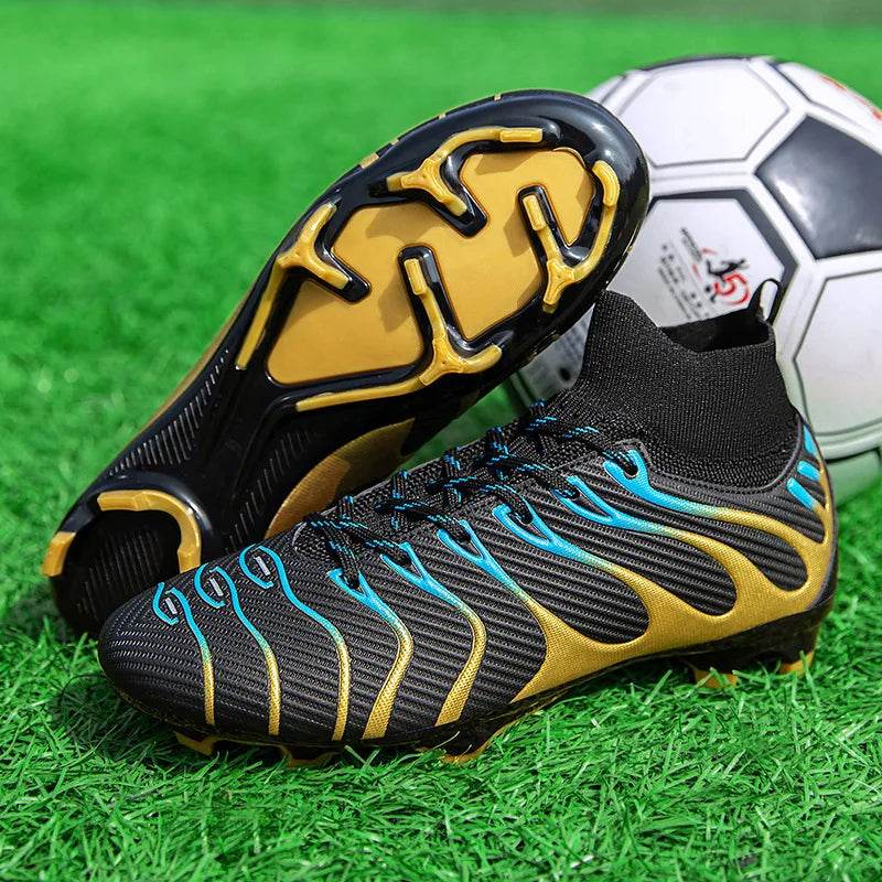 Men's Football Boots TF/FG Adults Soccer Shoes Professional High Quality Soccer Cleats Teenager Anti-slip Outdoor Sports Sneaker - KICKSTART