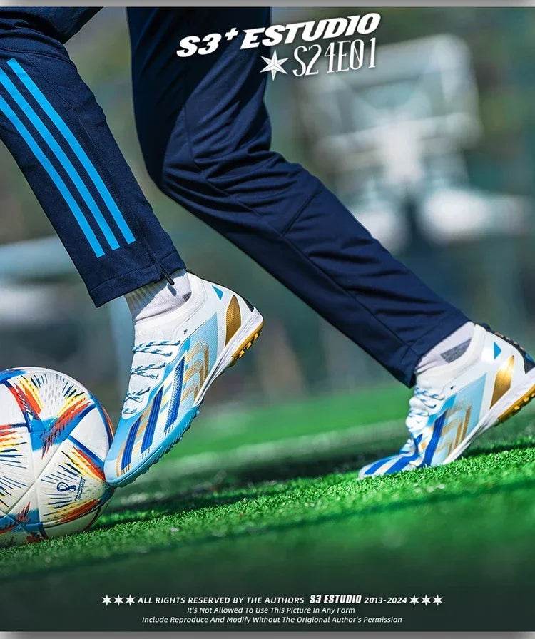 Original New Men Football Shoes Professional Grass Training TF/FG Soccer Shoes Society Cleats Indoor Fast Football Field Boots - KICKSTART